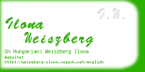 ilona weiszberg business card